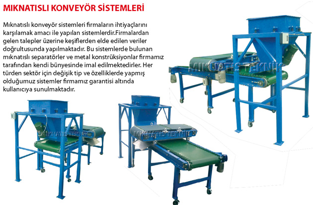 Mknatsl Konveyr Sistemleri